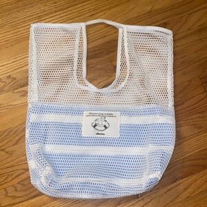 Davines White Mesh beach bag Haircare sustainable